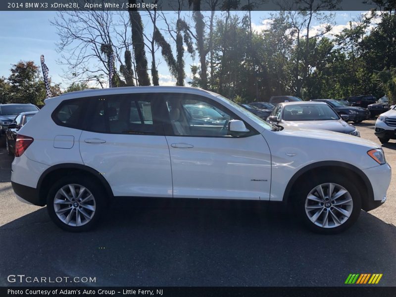 Alpine White / Sand Beige 2014 BMW X3 xDrive28i