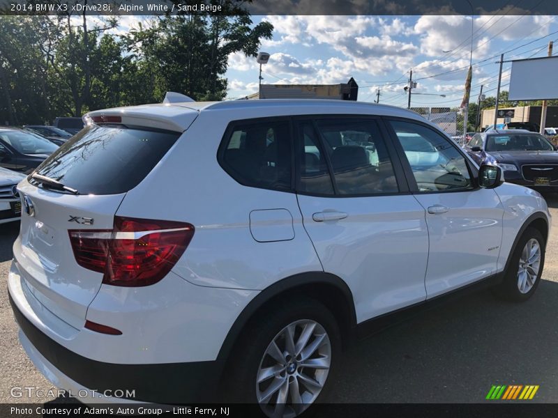 Alpine White / Sand Beige 2014 BMW X3 xDrive28i