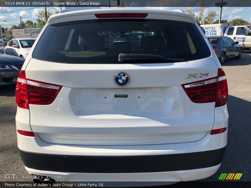 Alpine White / Sand Beige 2014 BMW X3 xDrive28i