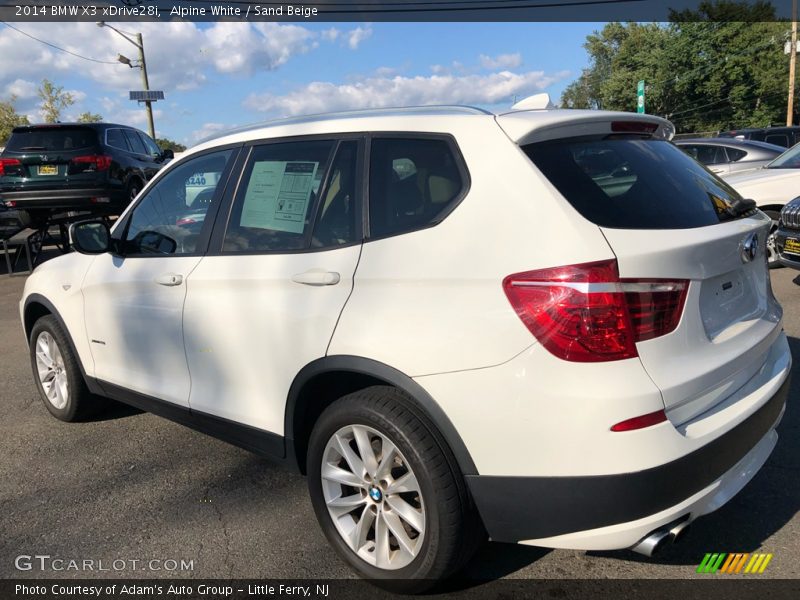 Alpine White / Sand Beige 2014 BMW X3 xDrive28i
