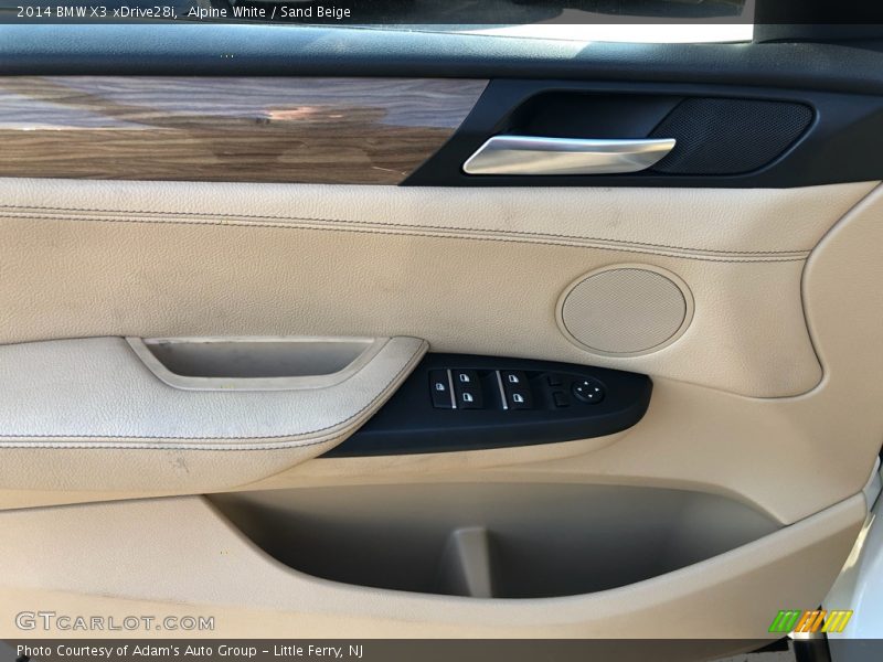 Alpine White / Sand Beige 2014 BMW X3 xDrive28i