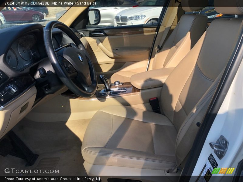 Alpine White / Sand Beige 2014 BMW X3 xDrive28i