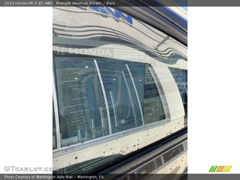 Midnight Amethyst Metallic / Black 2019 Honda HR-V EX AWD