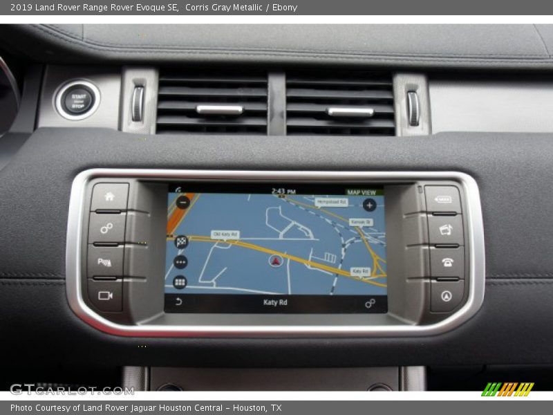 Navigation of 2019 Range Rover Evoque SE