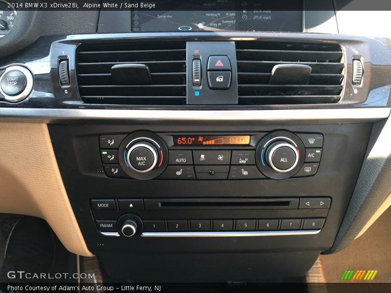 Alpine White / Sand Beige 2014 BMW X3 xDrive28i
