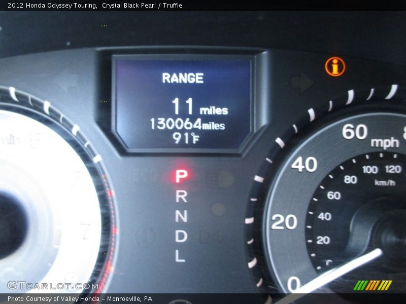 Crystal Black Pearl / Truffle 2012 Honda Odyssey Touring