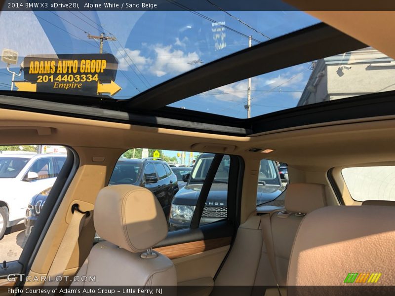 Alpine White / Sand Beige 2014 BMW X3 xDrive28i