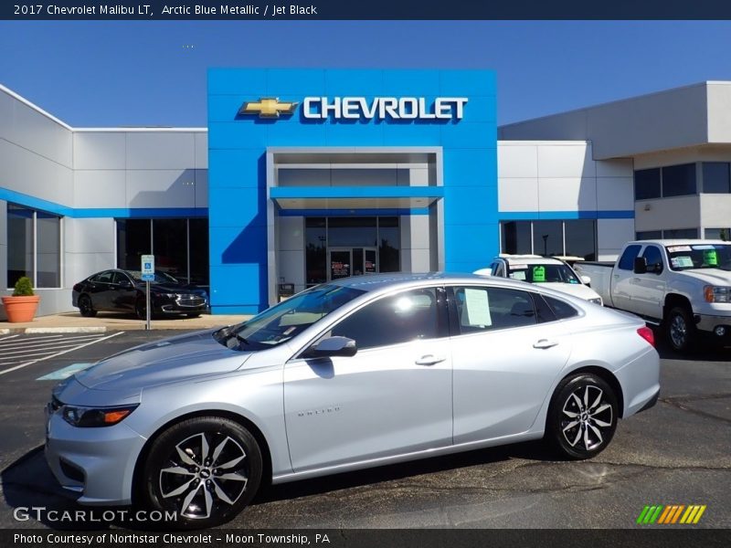 Arctic Blue Metallic / Jet Black 2017 Chevrolet Malibu LT