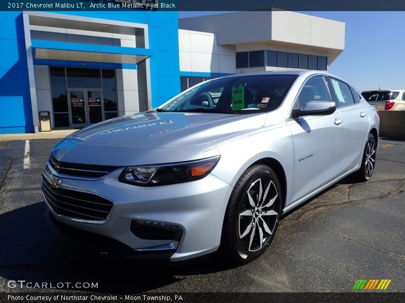 Arctic Blue Metallic / Jet Black 2017 Chevrolet Malibu LT