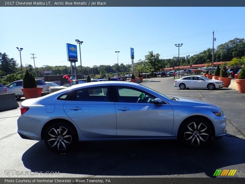 Arctic Blue Metallic / Jet Black 2017 Chevrolet Malibu LT