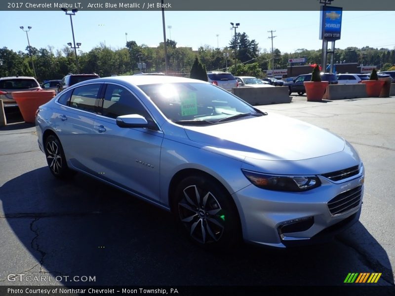 Arctic Blue Metallic / Jet Black 2017 Chevrolet Malibu LT