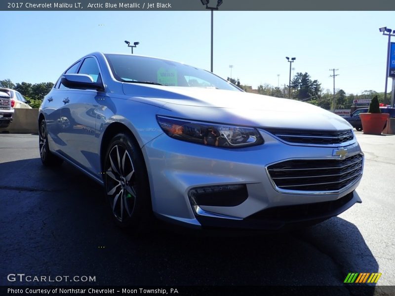 Arctic Blue Metallic / Jet Black 2017 Chevrolet Malibu LT