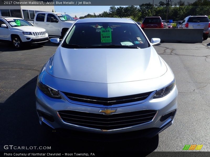 Arctic Blue Metallic / Jet Black 2017 Chevrolet Malibu LT