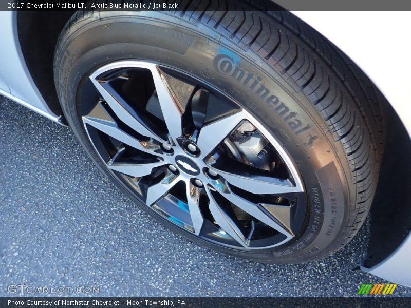 Arctic Blue Metallic / Jet Black 2017 Chevrolet Malibu LT