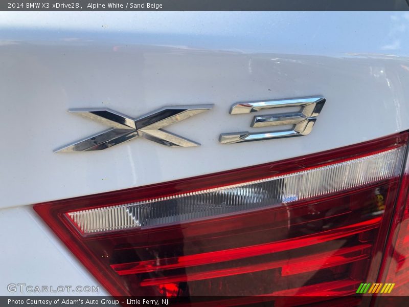 Alpine White / Sand Beige 2014 BMW X3 xDrive28i