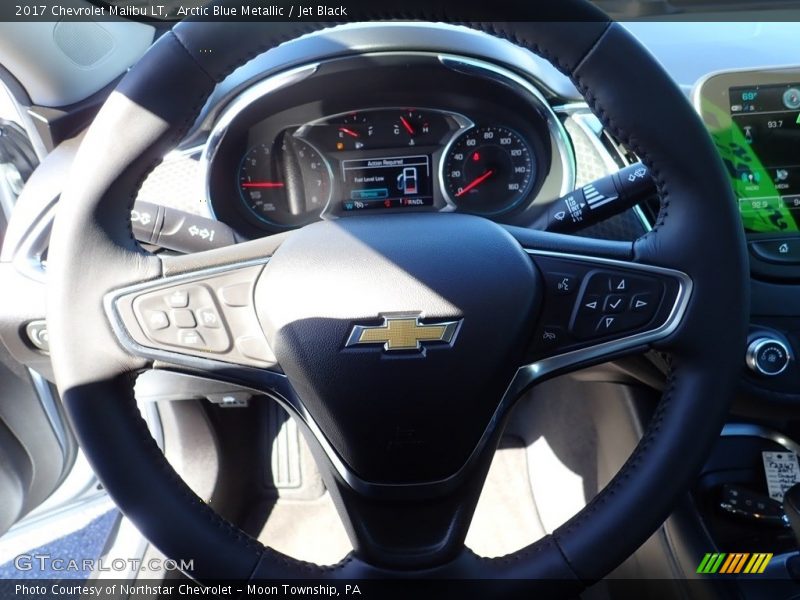 Arctic Blue Metallic / Jet Black 2017 Chevrolet Malibu LT