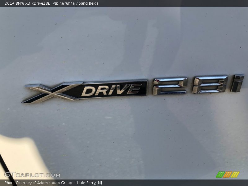Alpine White / Sand Beige 2014 BMW X3 xDrive28i