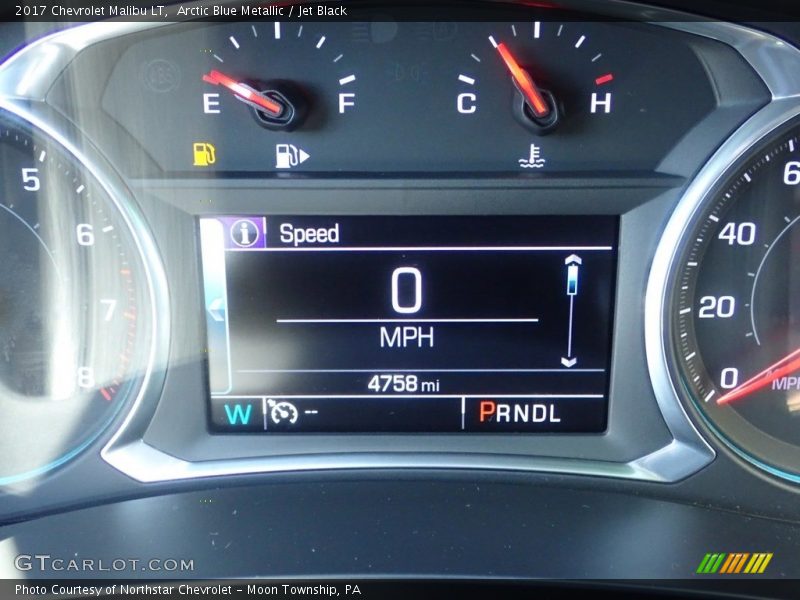 Arctic Blue Metallic / Jet Black 2017 Chevrolet Malibu LT