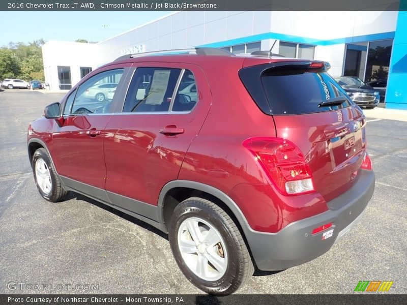 Crimson Metallic / Jet Black/Brownstone 2016 Chevrolet Trax LT AWD