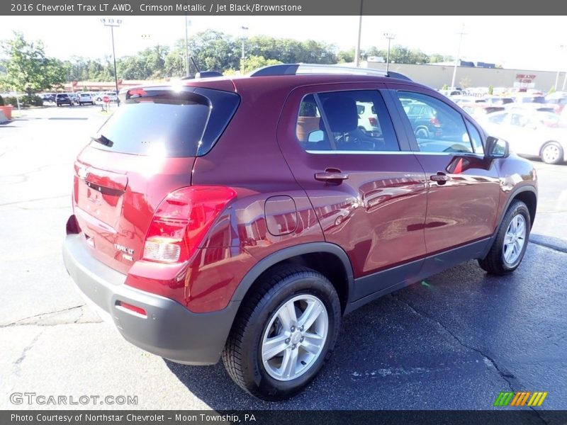 Crimson Metallic / Jet Black/Brownstone 2016 Chevrolet Trax LT AWD