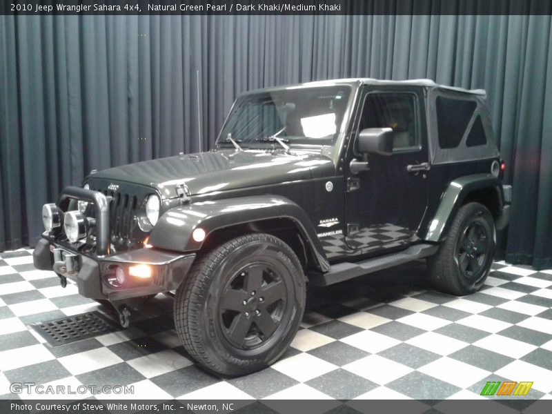 Natural Green Pearl / Dark Khaki/Medium Khaki 2010 Jeep Wrangler Sahara 4x4