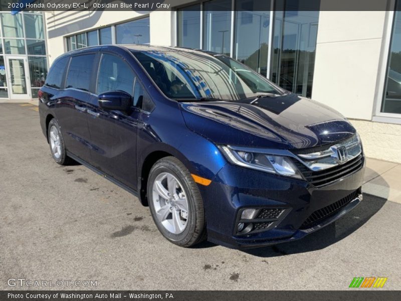 Obsidian Blue Pearl / Gray 2020 Honda Odyssey EX-L