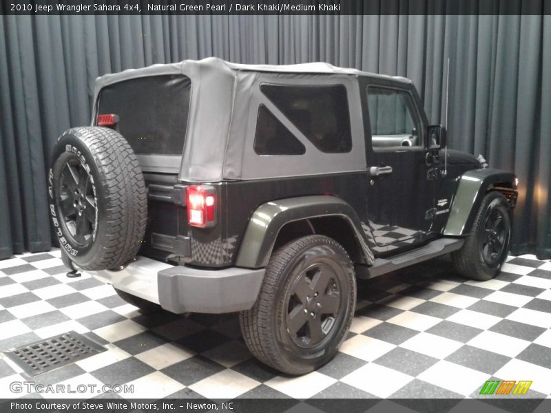 Natural Green Pearl / Dark Khaki/Medium Khaki 2010 Jeep Wrangler Sahara 4x4