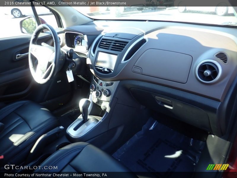 Crimson Metallic / Jet Black/Brownstone 2016 Chevrolet Trax LT AWD