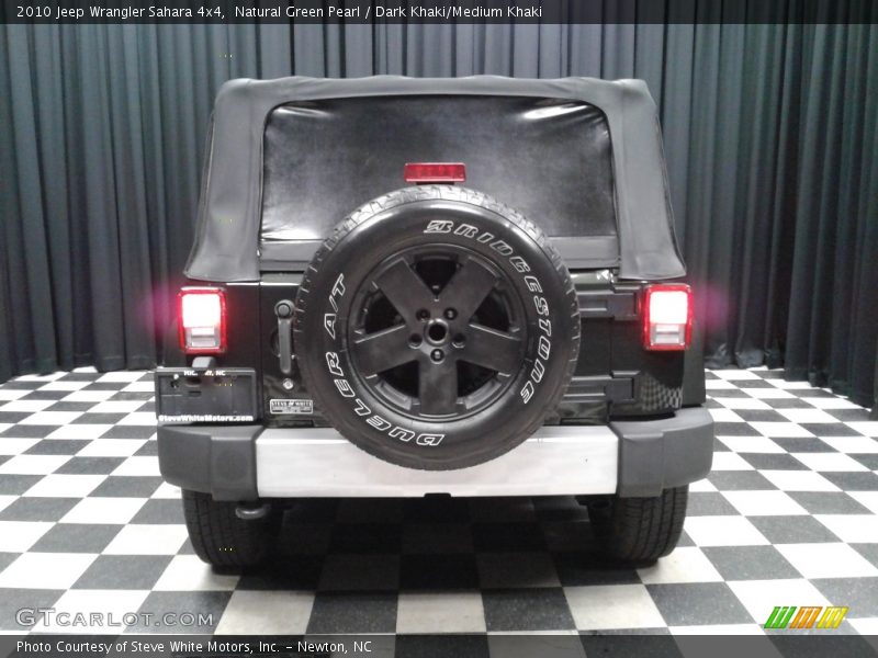 Natural Green Pearl / Dark Khaki/Medium Khaki 2010 Jeep Wrangler Sahara 4x4