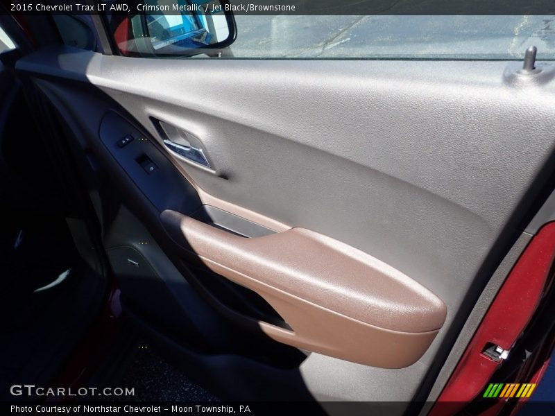 Crimson Metallic / Jet Black/Brownstone 2016 Chevrolet Trax LT AWD