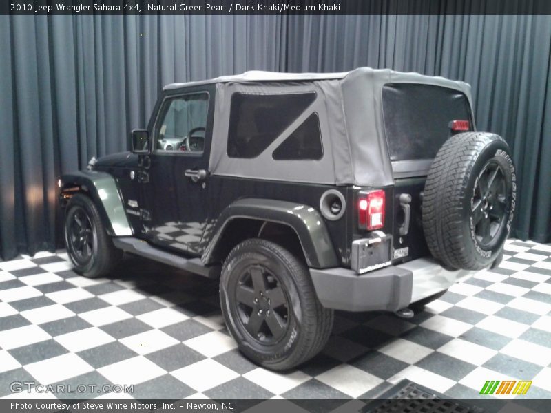 Natural Green Pearl / Dark Khaki/Medium Khaki 2010 Jeep Wrangler Sahara 4x4