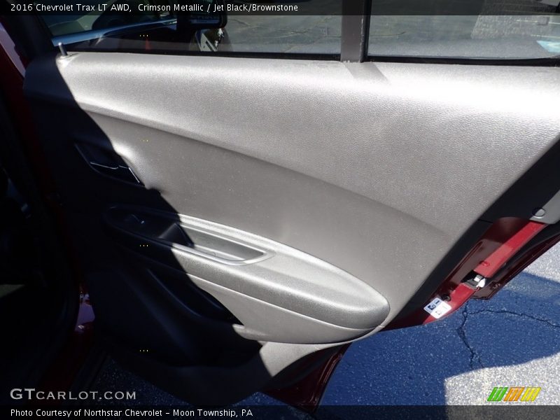 Crimson Metallic / Jet Black/Brownstone 2016 Chevrolet Trax LT AWD