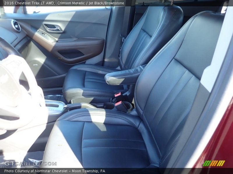 Crimson Metallic / Jet Black/Brownstone 2016 Chevrolet Trax LT AWD