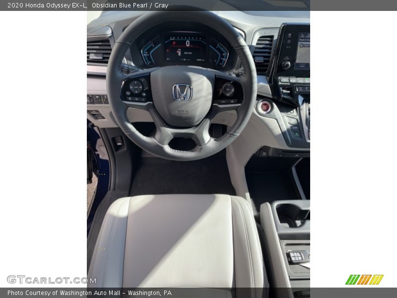 Obsidian Blue Pearl / Gray 2020 Honda Odyssey EX-L
