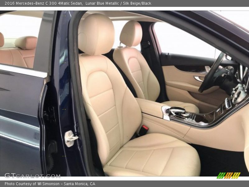 Lunar Blue Metallic / Silk Beige/Black 2016 Mercedes-Benz C 300 4Matic Sedan