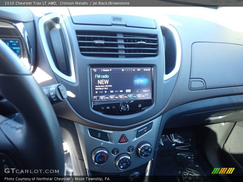 Crimson Metallic / Jet Black/Brownstone 2016 Chevrolet Trax LT AWD