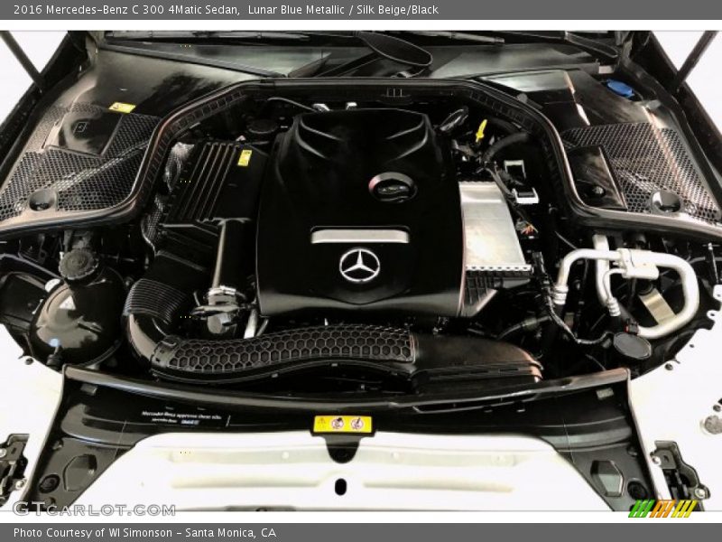 Lunar Blue Metallic / Silk Beige/Black 2016 Mercedes-Benz C 300 4Matic Sedan