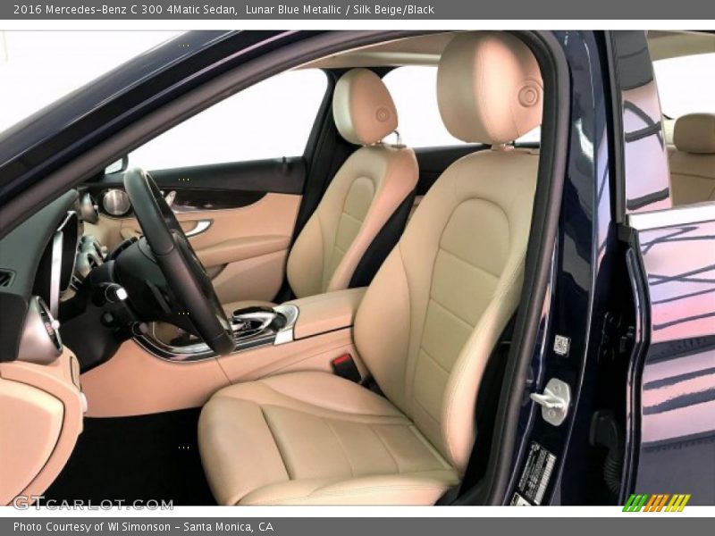 Lunar Blue Metallic / Silk Beige/Black 2016 Mercedes-Benz C 300 4Matic Sedan