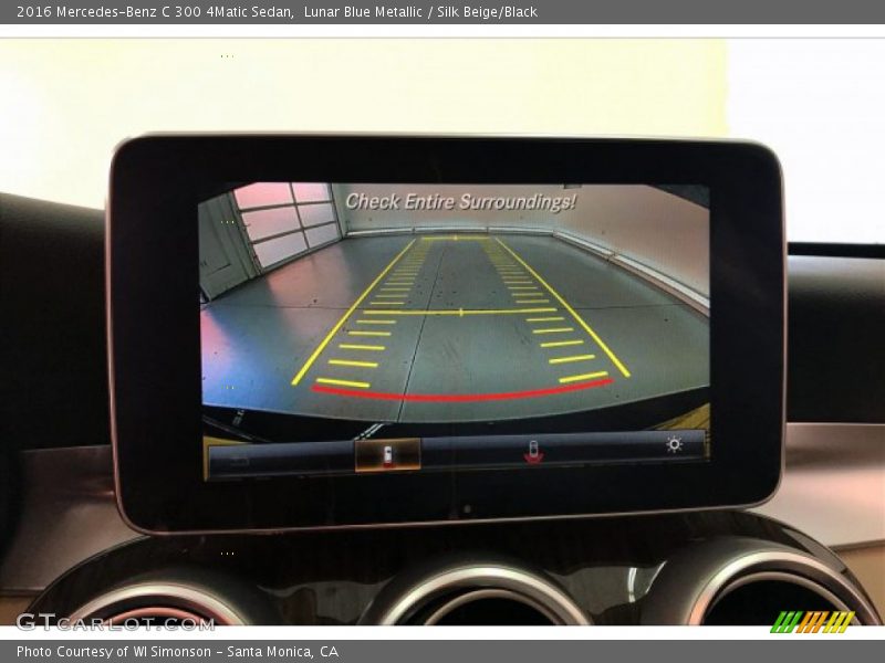 Lunar Blue Metallic / Silk Beige/Black 2016 Mercedes-Benz C 300 4Matic Sedan