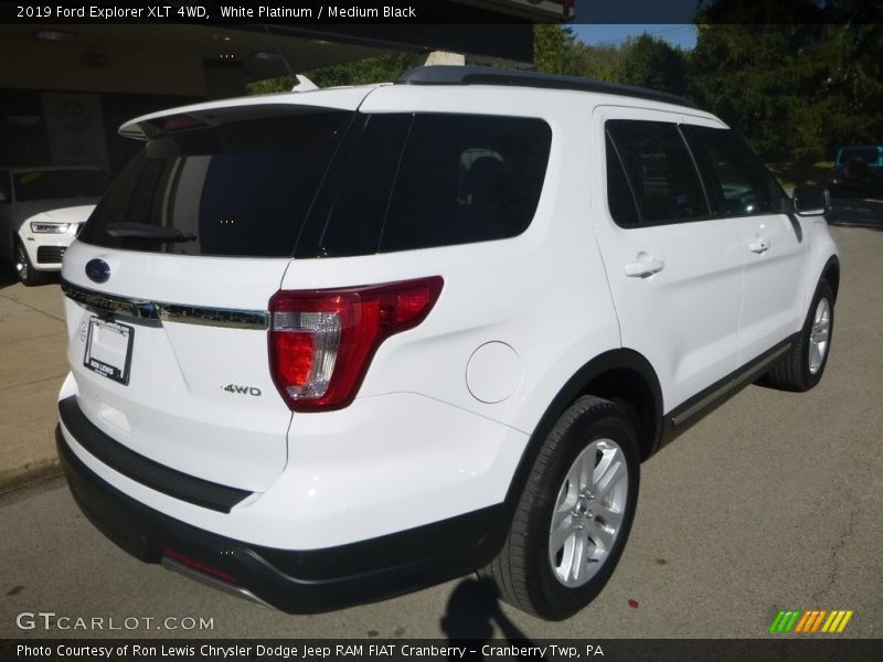 White Platinum / Medium Black 2019 Ford Explorer XLT 4WD