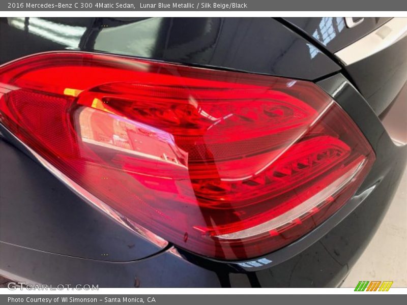 Lunar Blue Metallic / Silk Beige/Black 2016 Mercedes-Benz C 300 4Matic Sedan