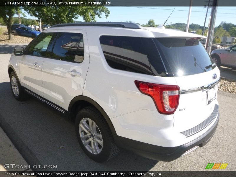 White Platinum / Medium Black 2019 Ford Explorer XLT 4WD