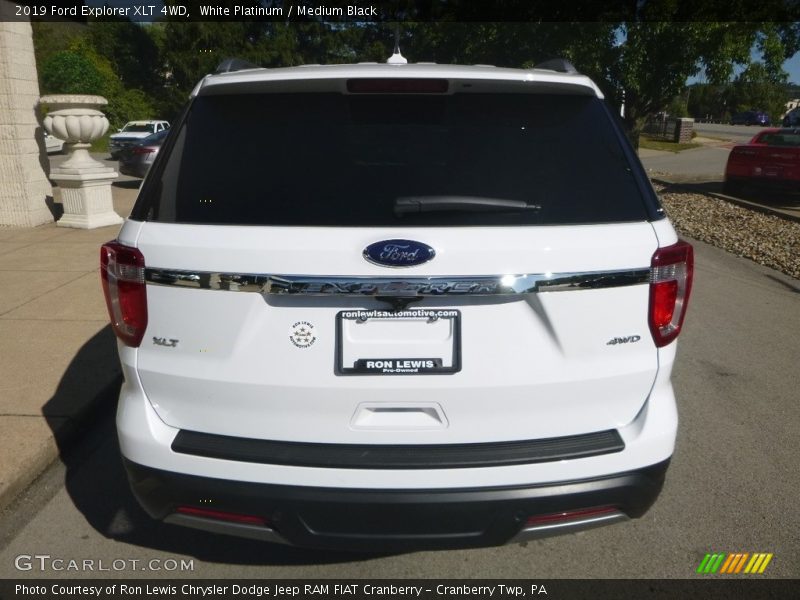 White Platinum / Medium Black 2019 Ford Explorer XLT 4WD