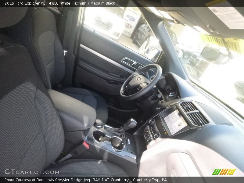 White Platinum / Medium Black 2019 Ford Explorer XLT 4WD