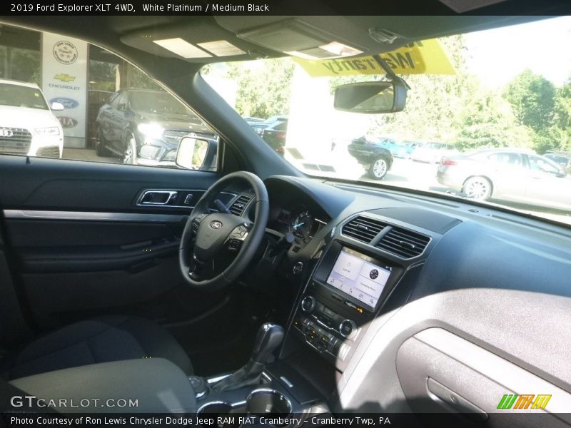 White Platinum / Medium Black 2019 Ford Explorer XLT 4WD