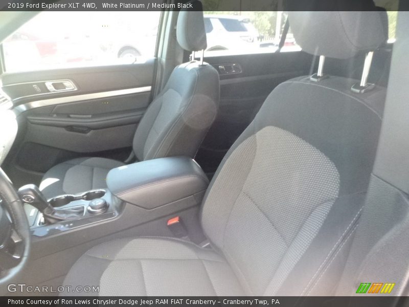 White Platinum / Medium Black 2019 Ford Explorer XLT 4WD