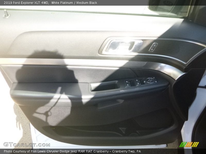 White Platinum / Medium Black 2019 Ford Explorer XLT 4WD