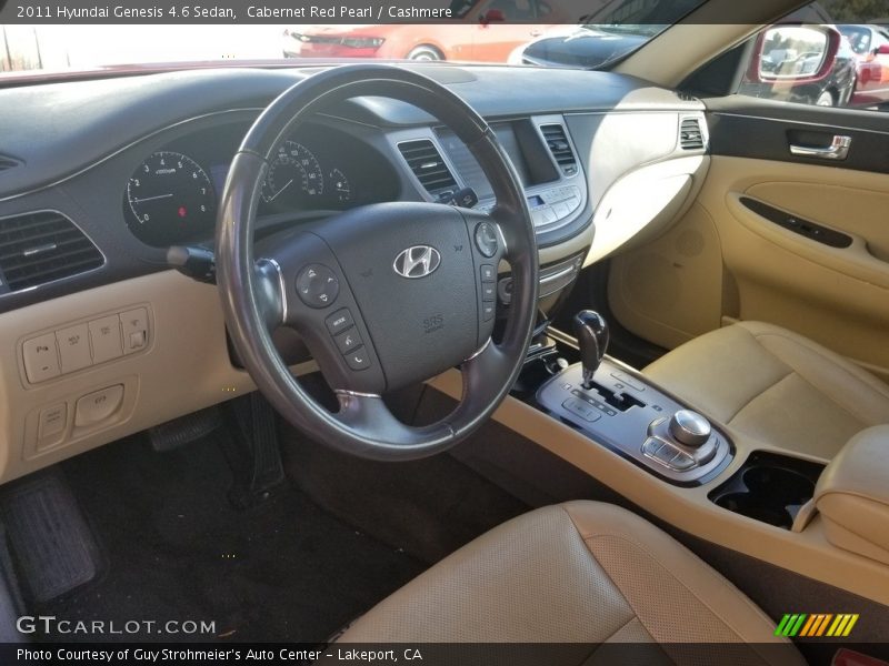 Cabernet Red Pearl / Cashmere 2011 Hyundai Genesis 4.6 Sedan