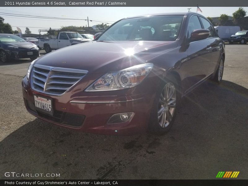 Cabernet Red Pearl / Cashmere 2011 Hyundai Genesis 4.6 Sedan