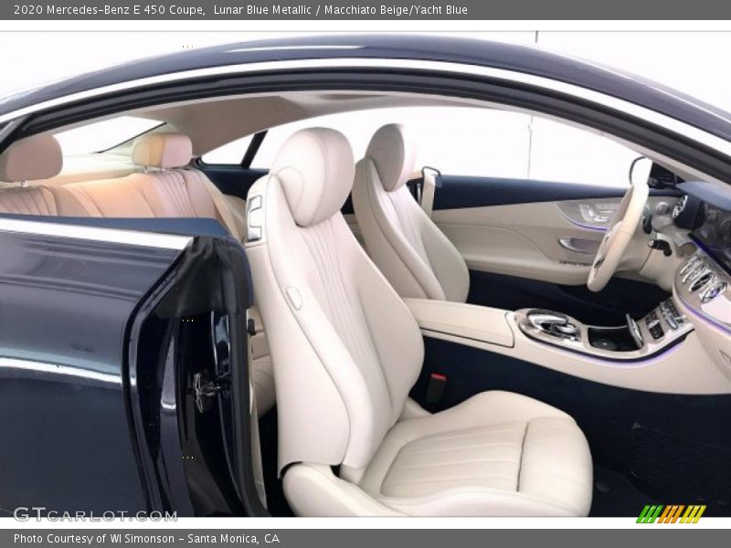  2020 E 450 Coupe Macchiato Beige/Yacht Blue Interior